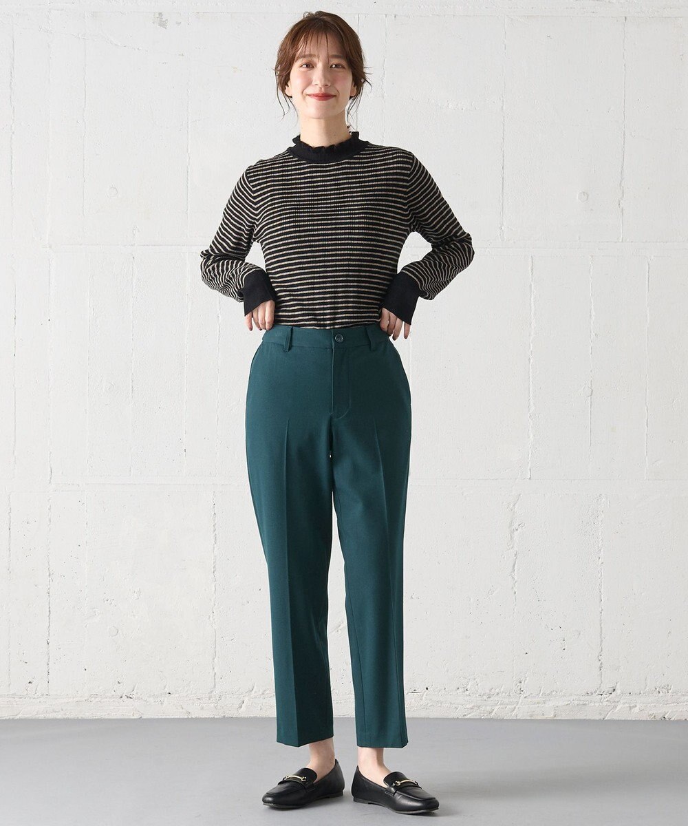 ANY 【ウエストゴム/リントラク加工/裏起毛/ストレッチ】シークレットウォーム　テーパードパンツ 