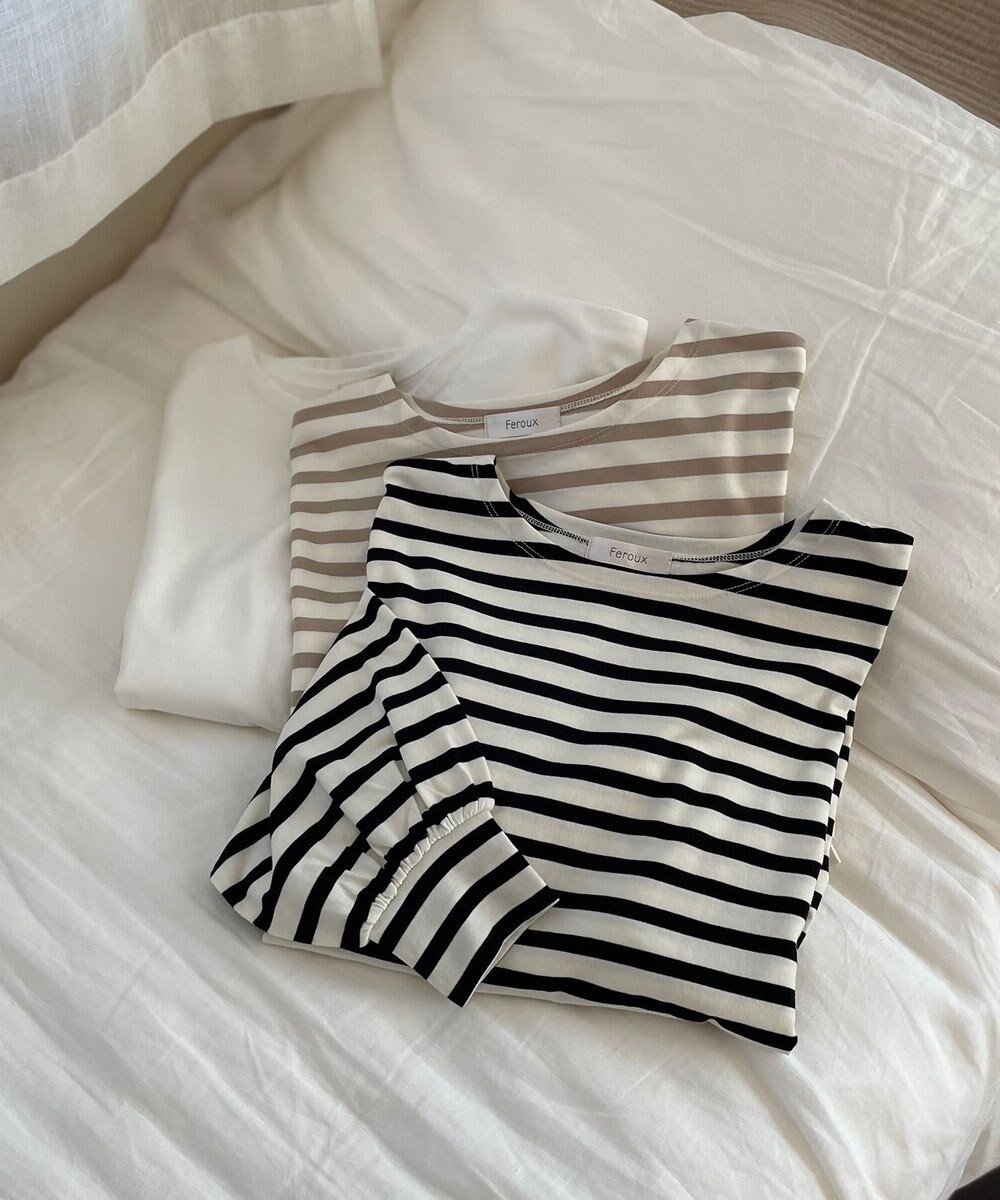 Feroux パフスリーブ ロンＴ 