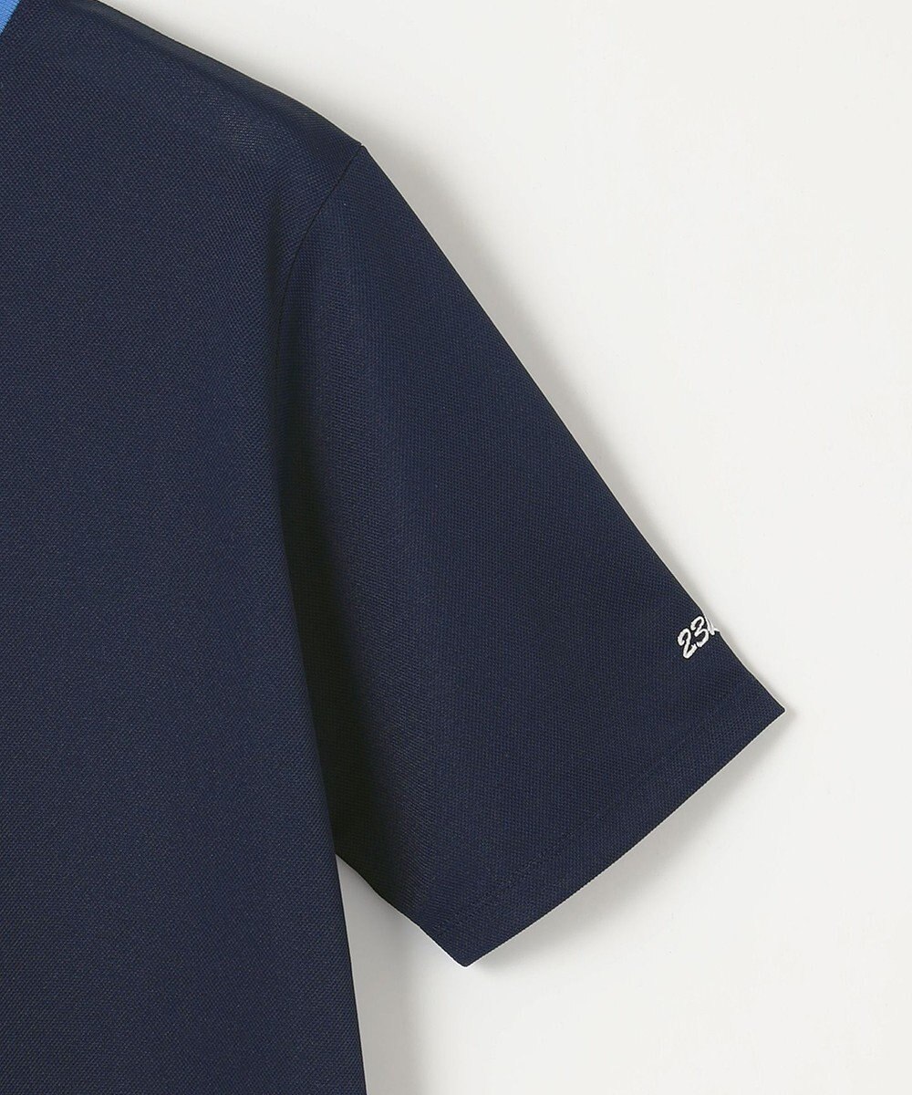 23区GOLF 【WEB限定】【MEN】【吸水速乾/UVケア】襟ロゴ モックネックシャツ 