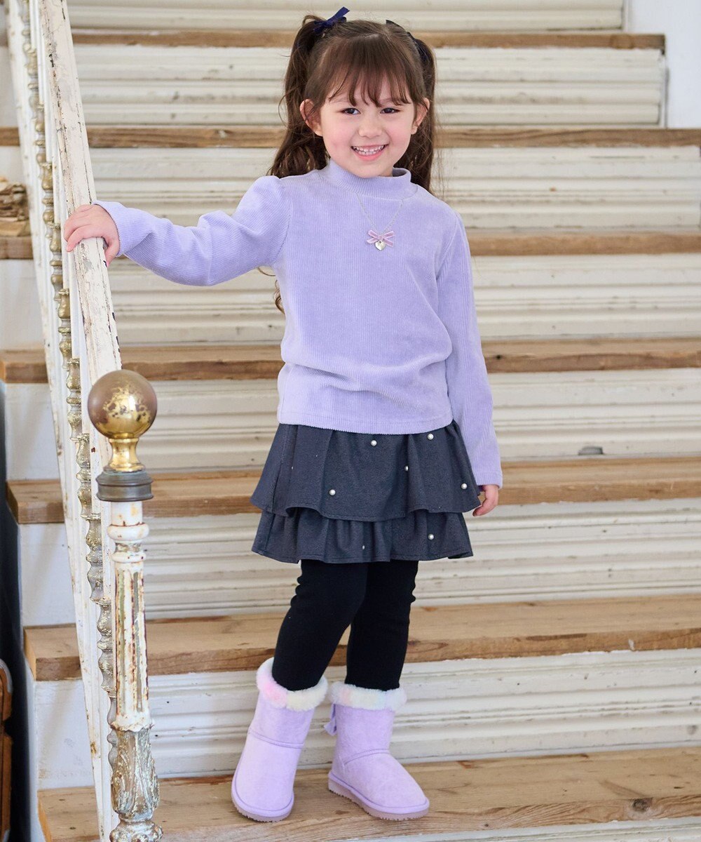 ANY KIDS ハイネック長袖カットソー 