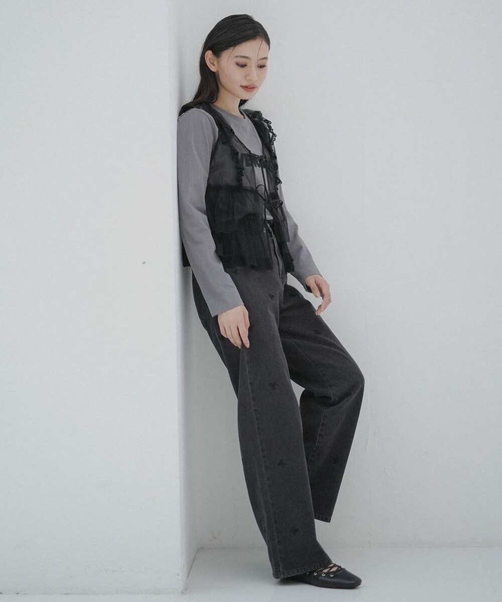 Green Parks ・ＥＬＥＮＣＡＲＥ　ＤＵＥ　チュールラッフルベスト 