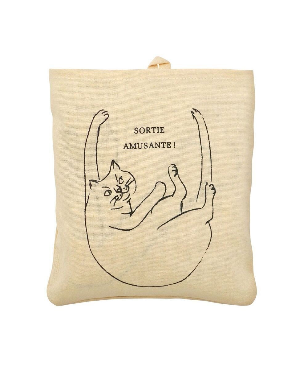 ROOTOTE 1188【折り畳み可能】EU.ラウンド.ブラサガリネコ-A 