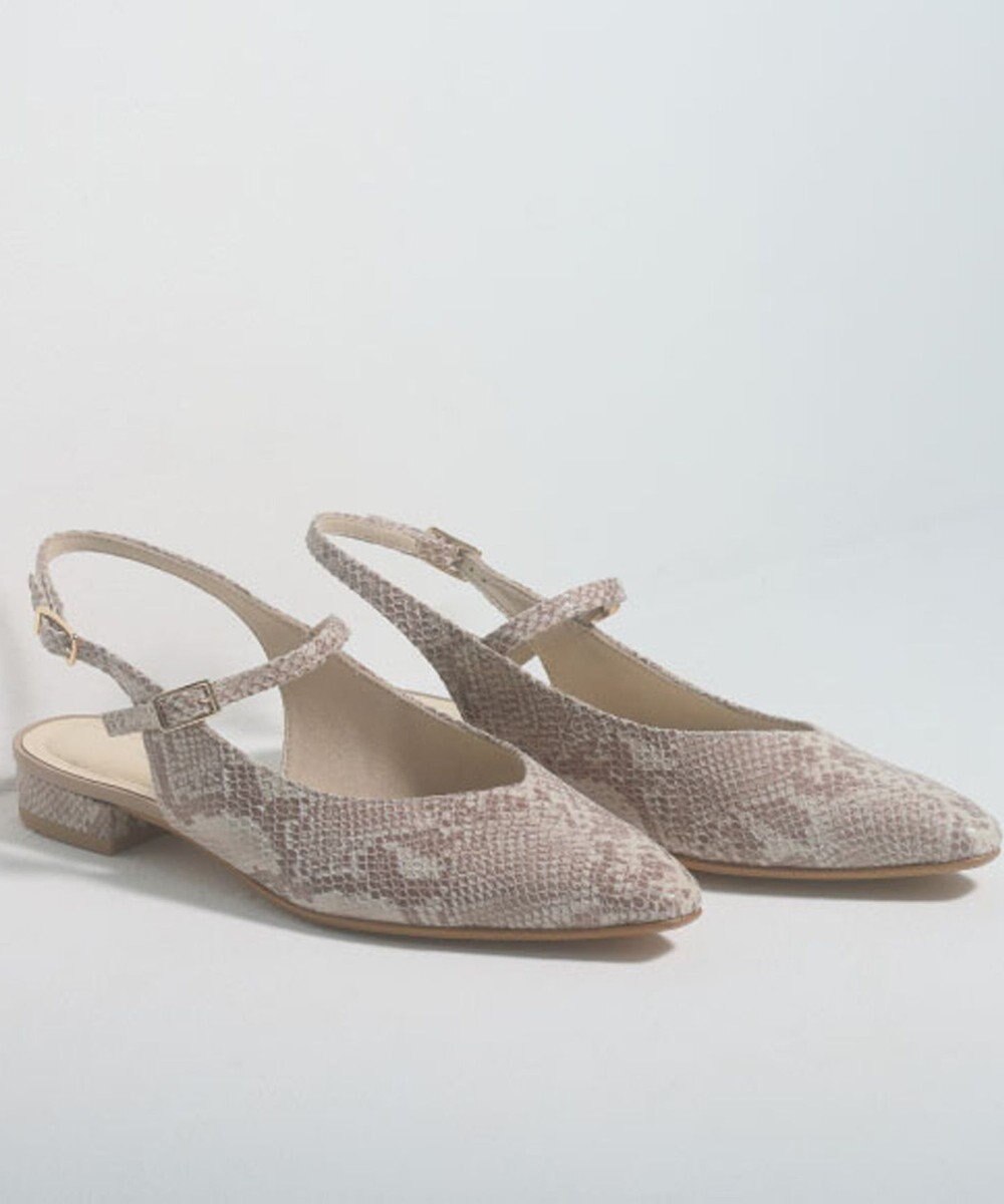 REGAL FOOT COMMUNITY 【リーガルレディース】F29R ストラップバックベルトパンプス フラットシューズ 