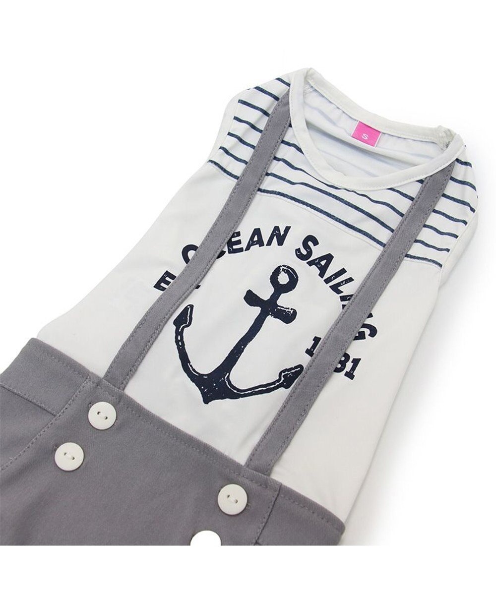 PET PARADISE ペットパラダイス エコメイド 天竺 パンツつなぎ 《マリン柄》 小型犬 