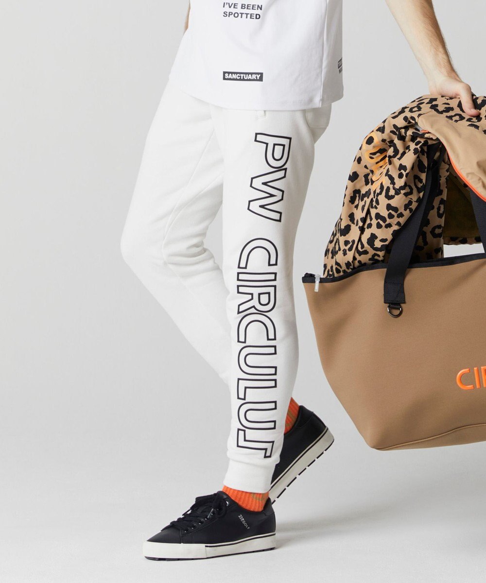 PW CIRCULUS 【MEN】アスレジャー 裏毛 サイドプリント ジョガーパンツ 