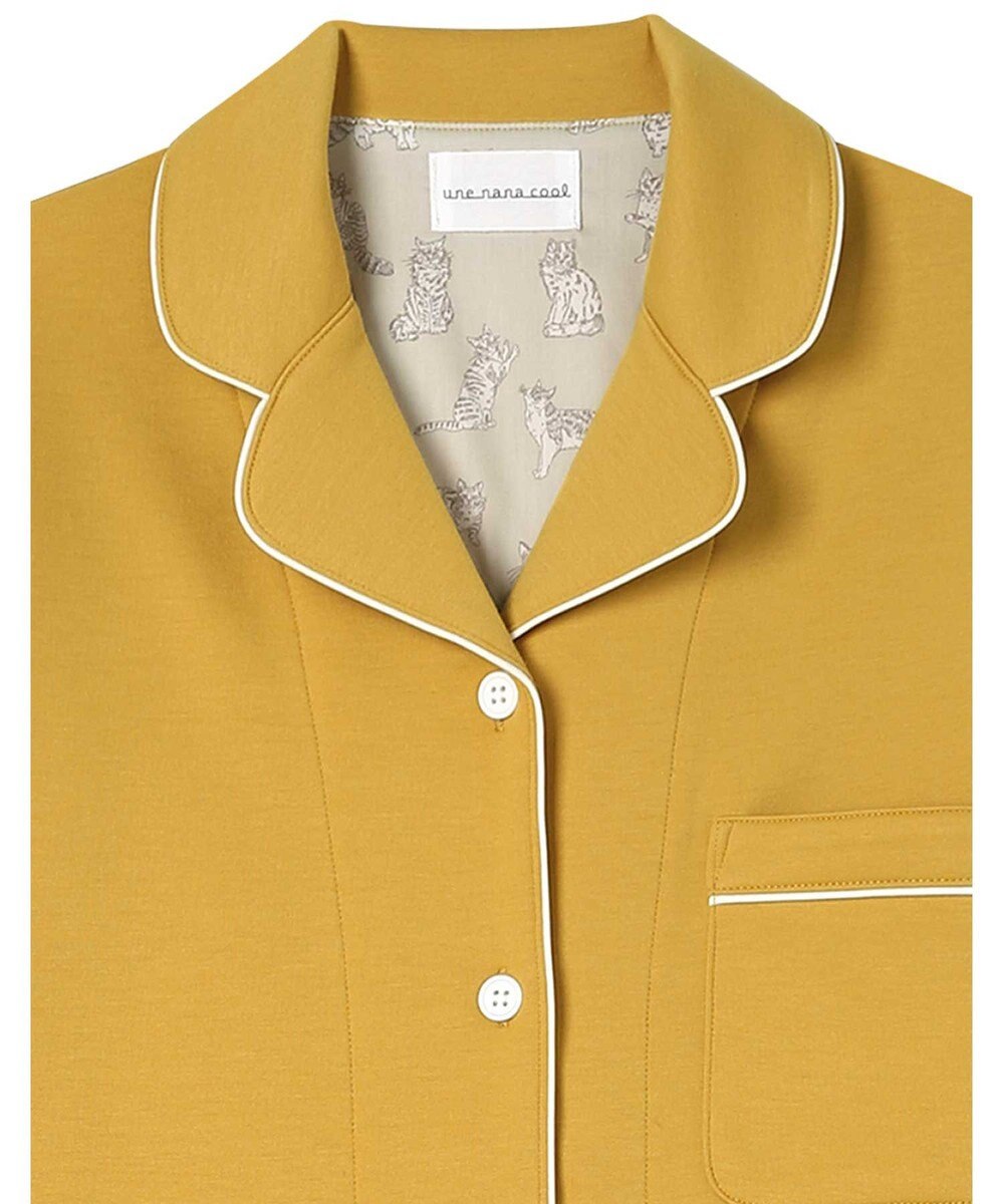 une nana cool 【綿混】ハイゲージダブルエアー 長袖開襟パジャマ MADE WITH LIBERTY FABRIC 