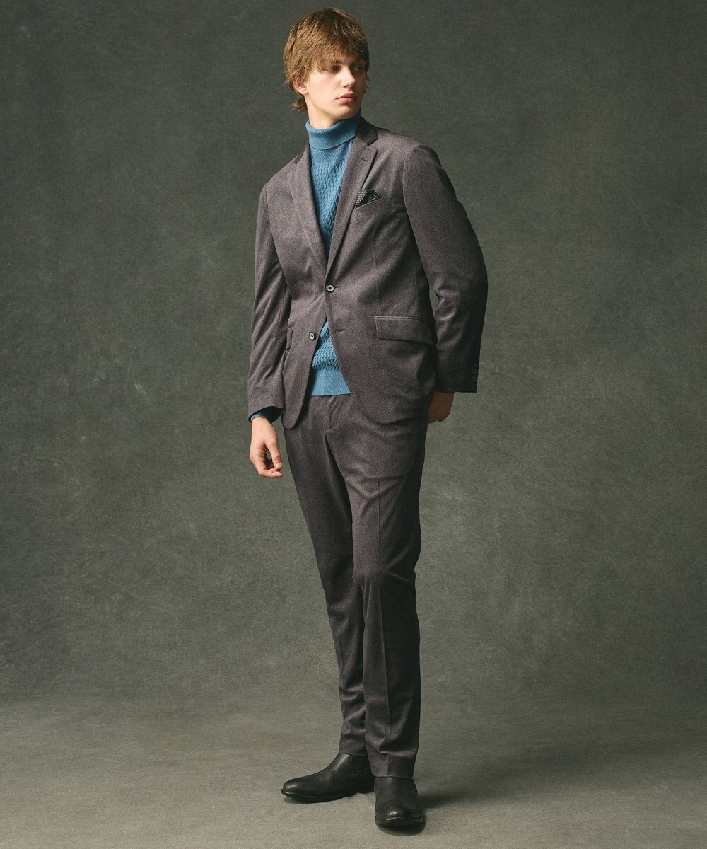 JOSEPH ABBOUD 【軽量/ストレッチ/スウェードタッチ】トリコットコーデュロイ ジャケット 