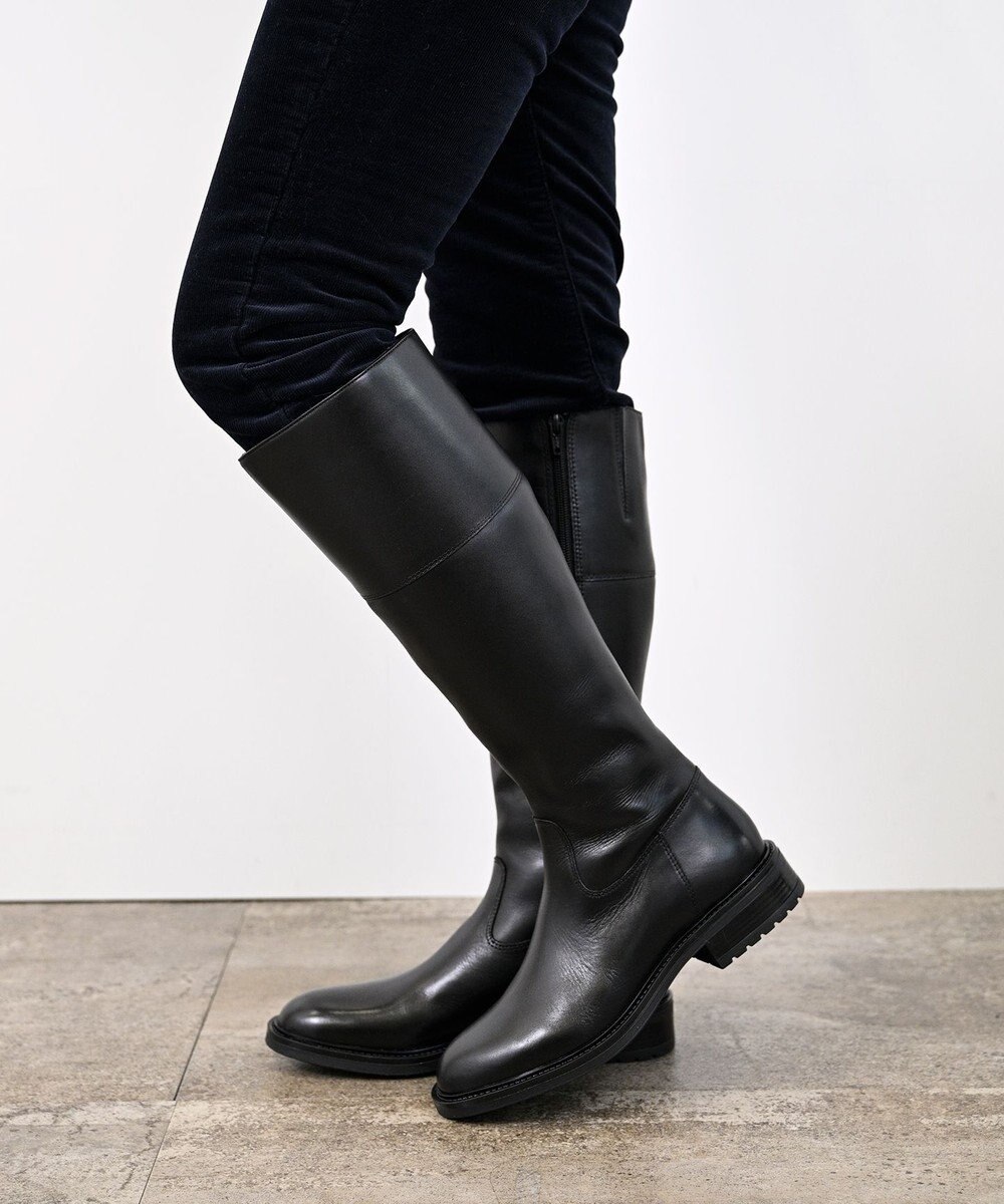 Pointer 本革ベーシック 裏起毛 ロングブーツ 