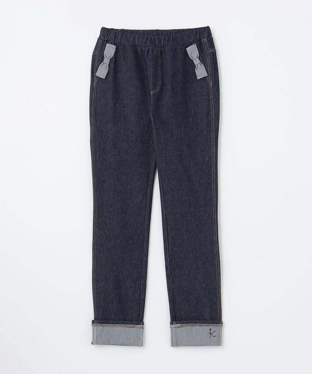 組曲 KIDS 【150-160㎝】デニムニット パンツ 