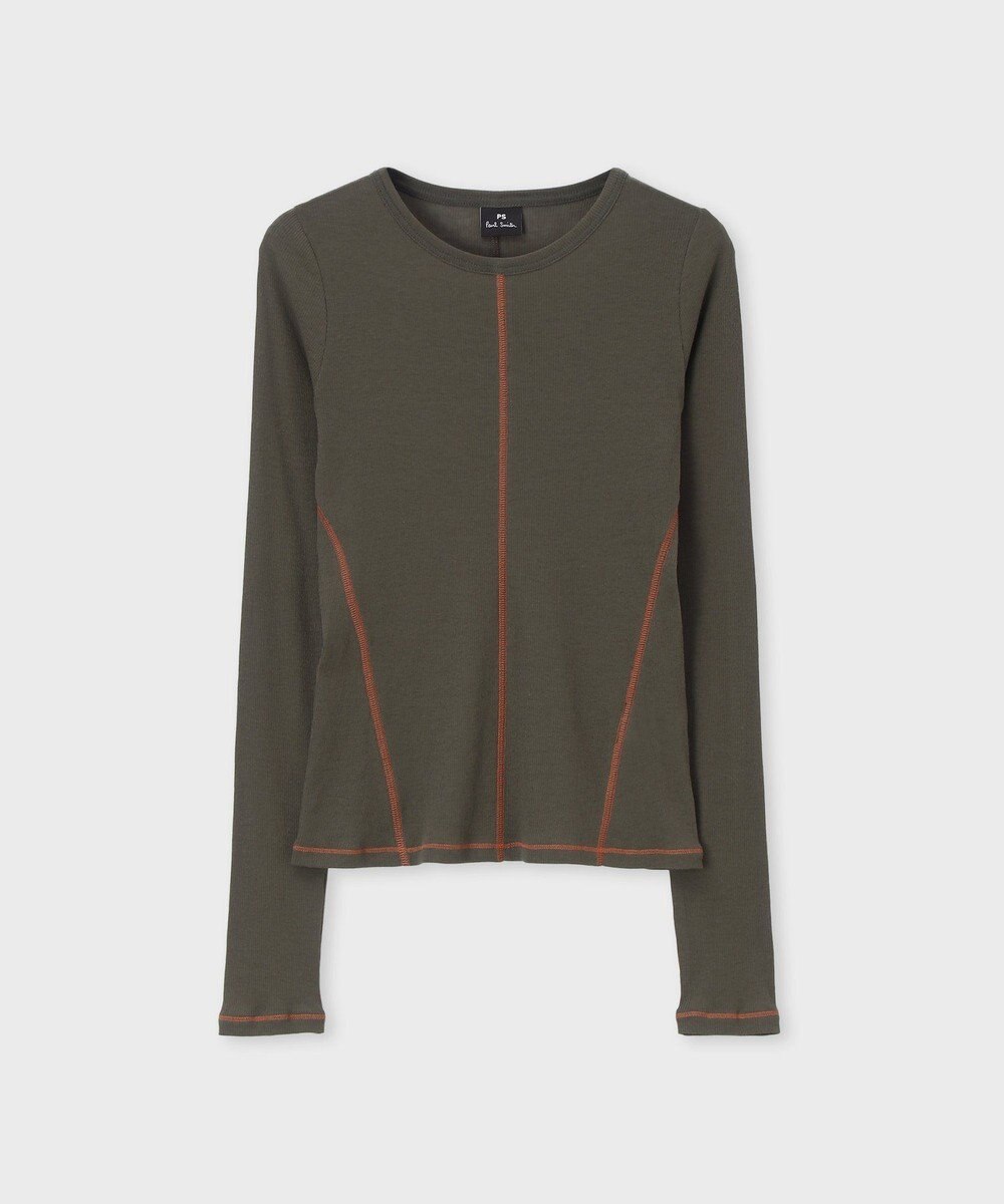 Paul Smith コントラストステッチ リブ 長袖カットソー 