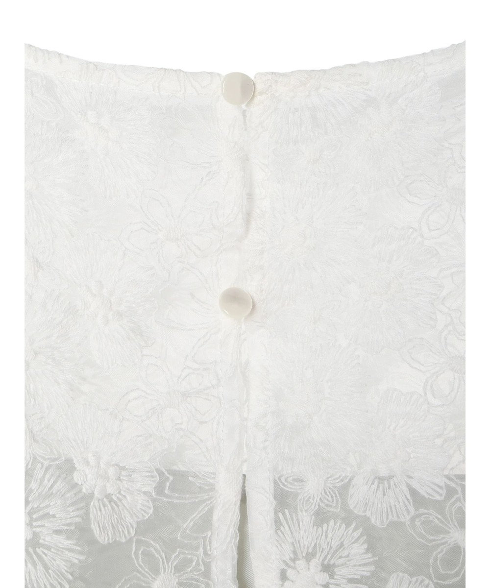 earth music&ecology ＳＥＴ２点　オーガンジー刺繍＋プリーツワンピース 