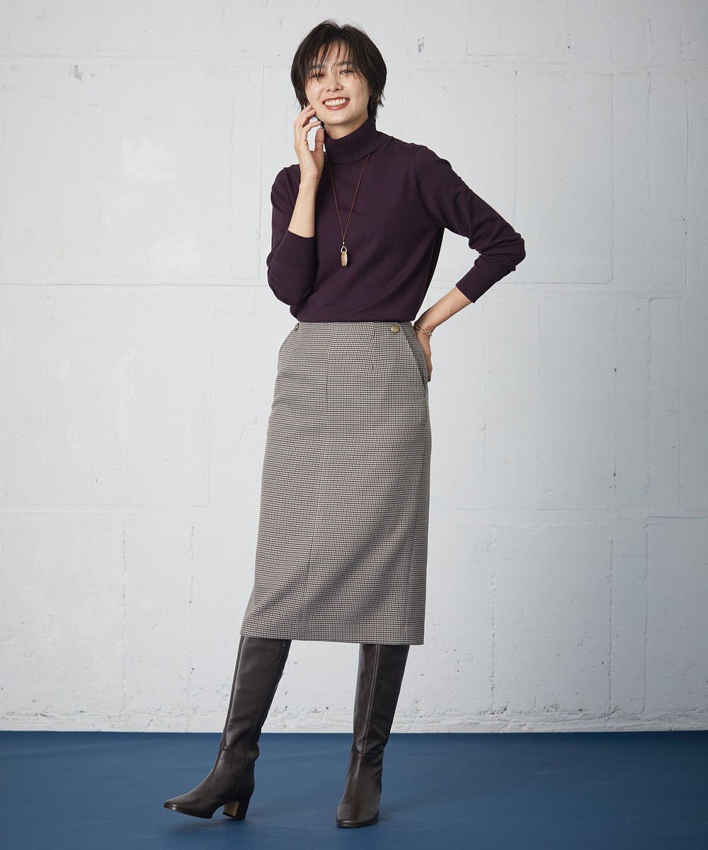 J.PRESS LADIES L 【洗える】PRINCE タートルネック ニット 