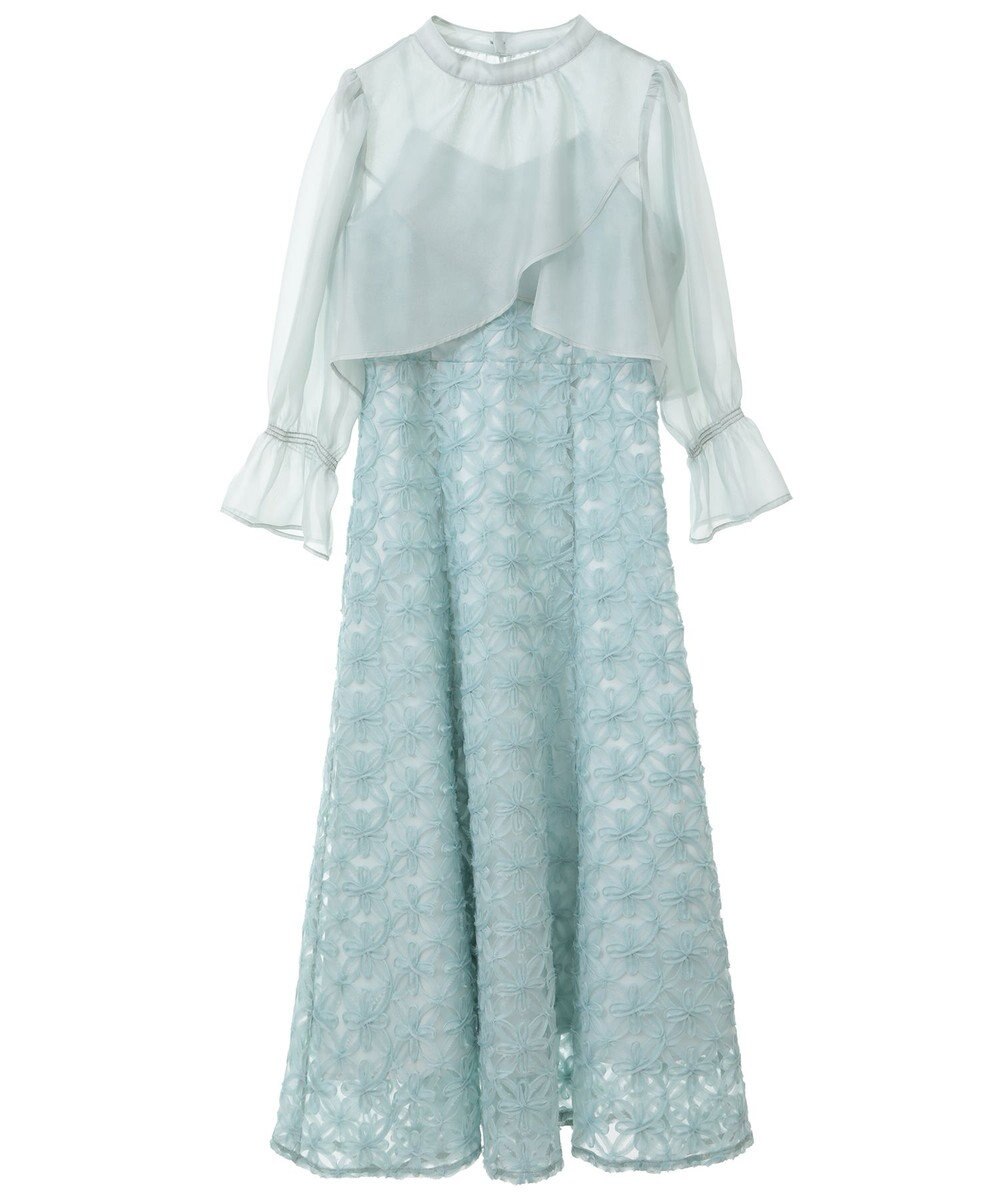 earth music&ecology SET2点シアーブラウス＋3Dレースワンピース 