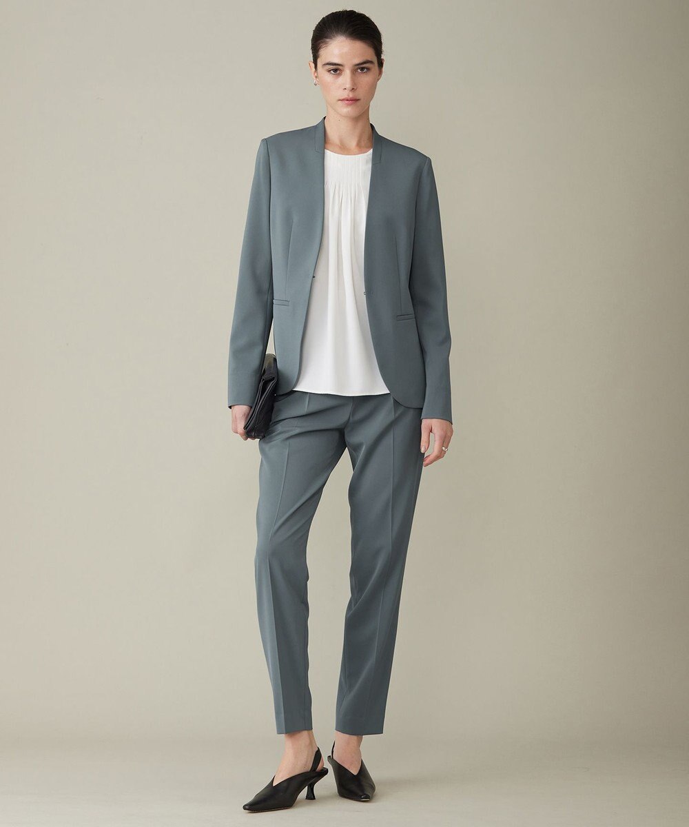 ICB 【防シワ・速乾・洗える】Fied ノーカラージャケット 