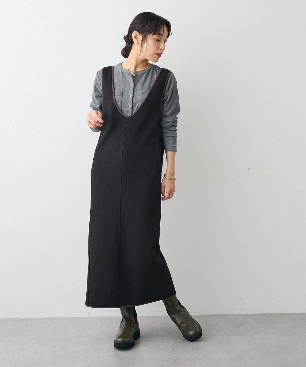 CRAFT STANDARD BOUTIQUE Uネックジャンパースカート 