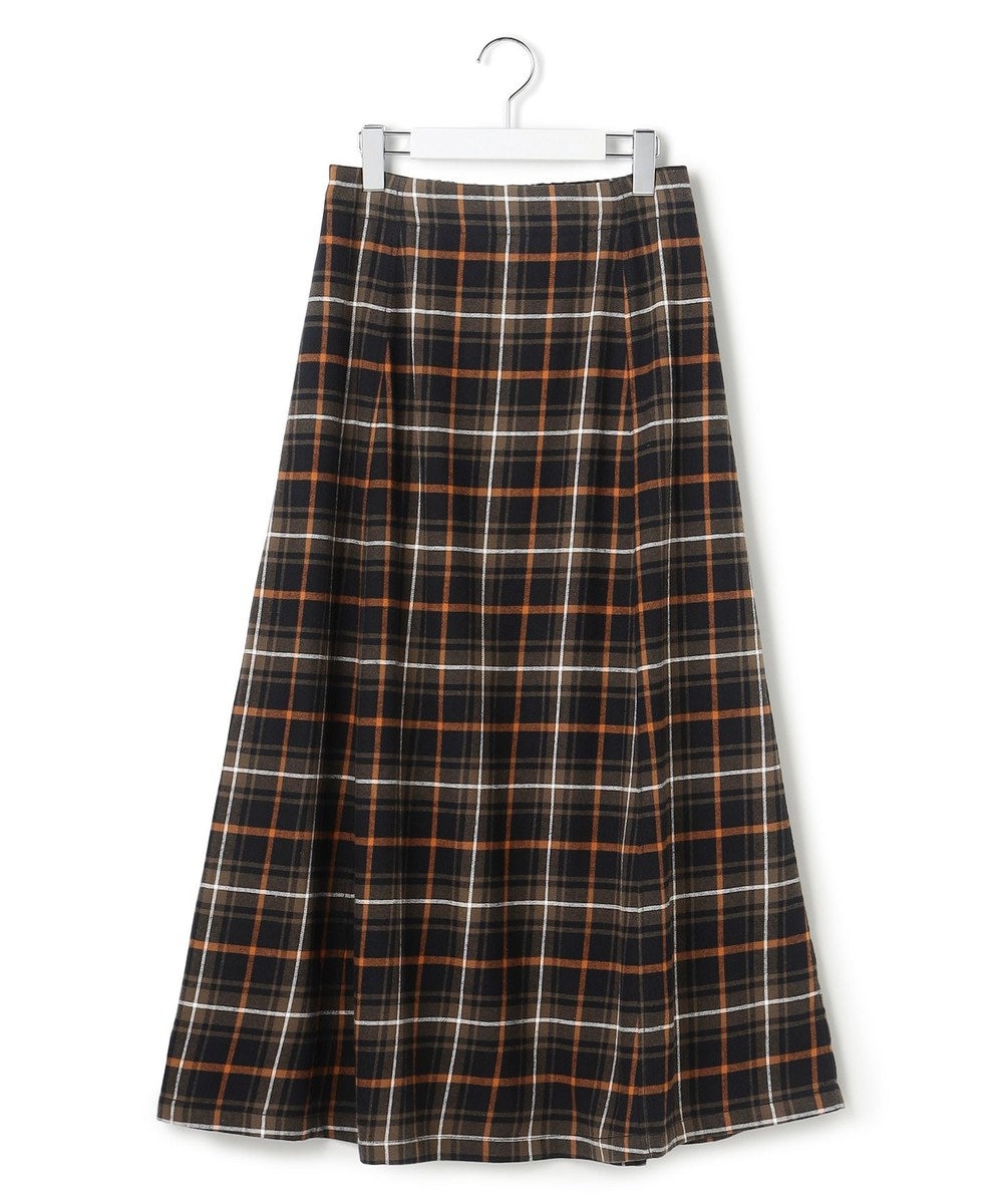 J.PRESS YORK STREET 【WOMEN】チェック ロングスカート 