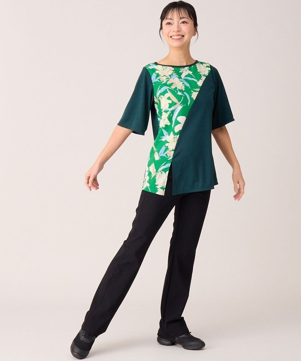 Chacott マイクロリブブーツカットパンツ 