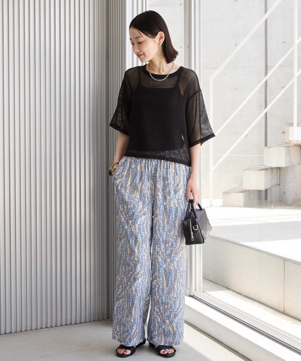 AMERICAN HOLIC ボーホー柄プリントワイドパンツ 