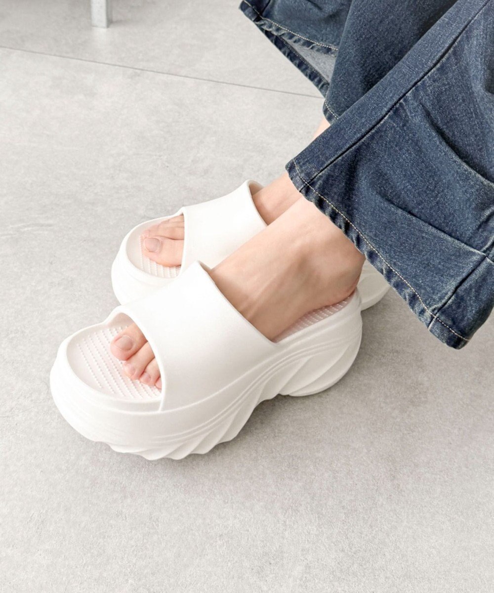 WEGO 厚底デザインラバーサンダル 