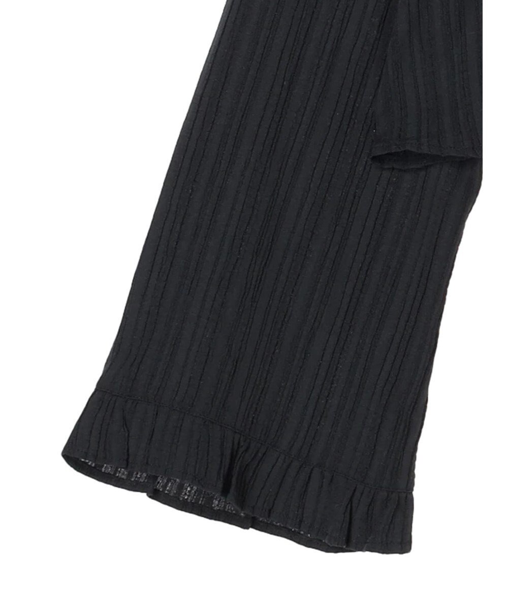 earth music&ecology フリル切替えショートブラウス 