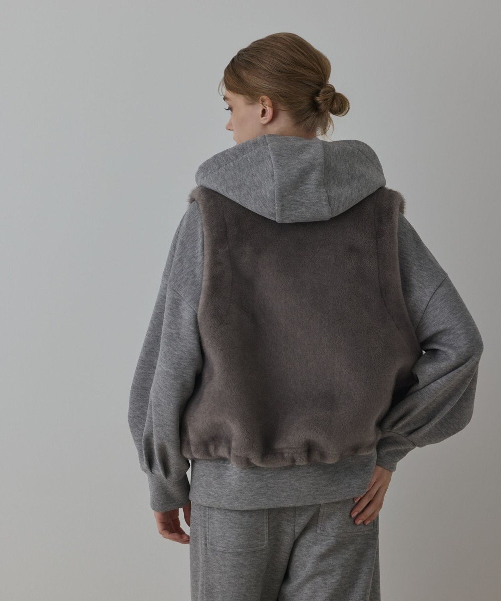 GRACE CONTINENTAL フェイクミンクベスト 