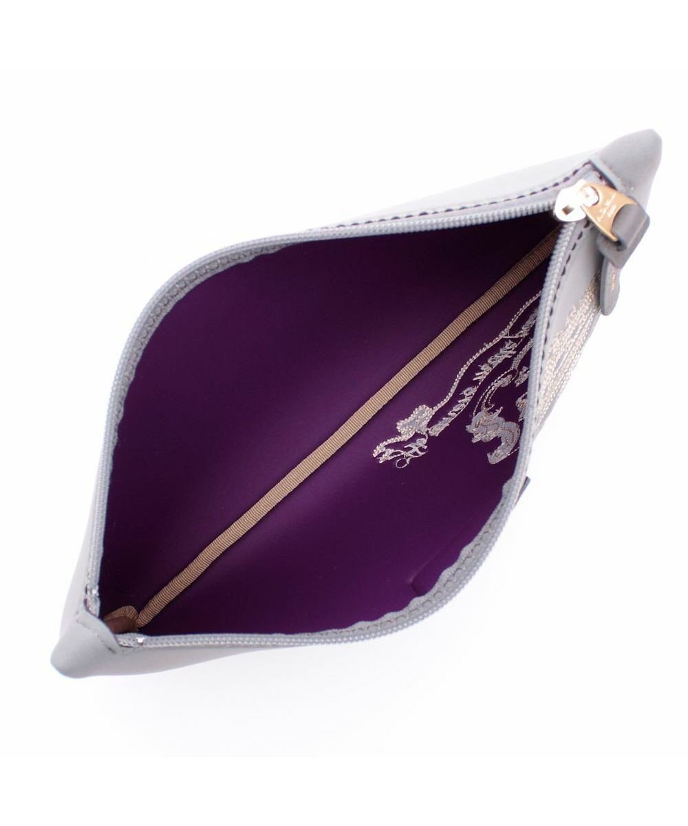 A.D.M.J. 【魔法の様に軽い】マジックライト/イタリアンファブリックステッチ刺しゅうフラットポーチ2セット(S・M) 