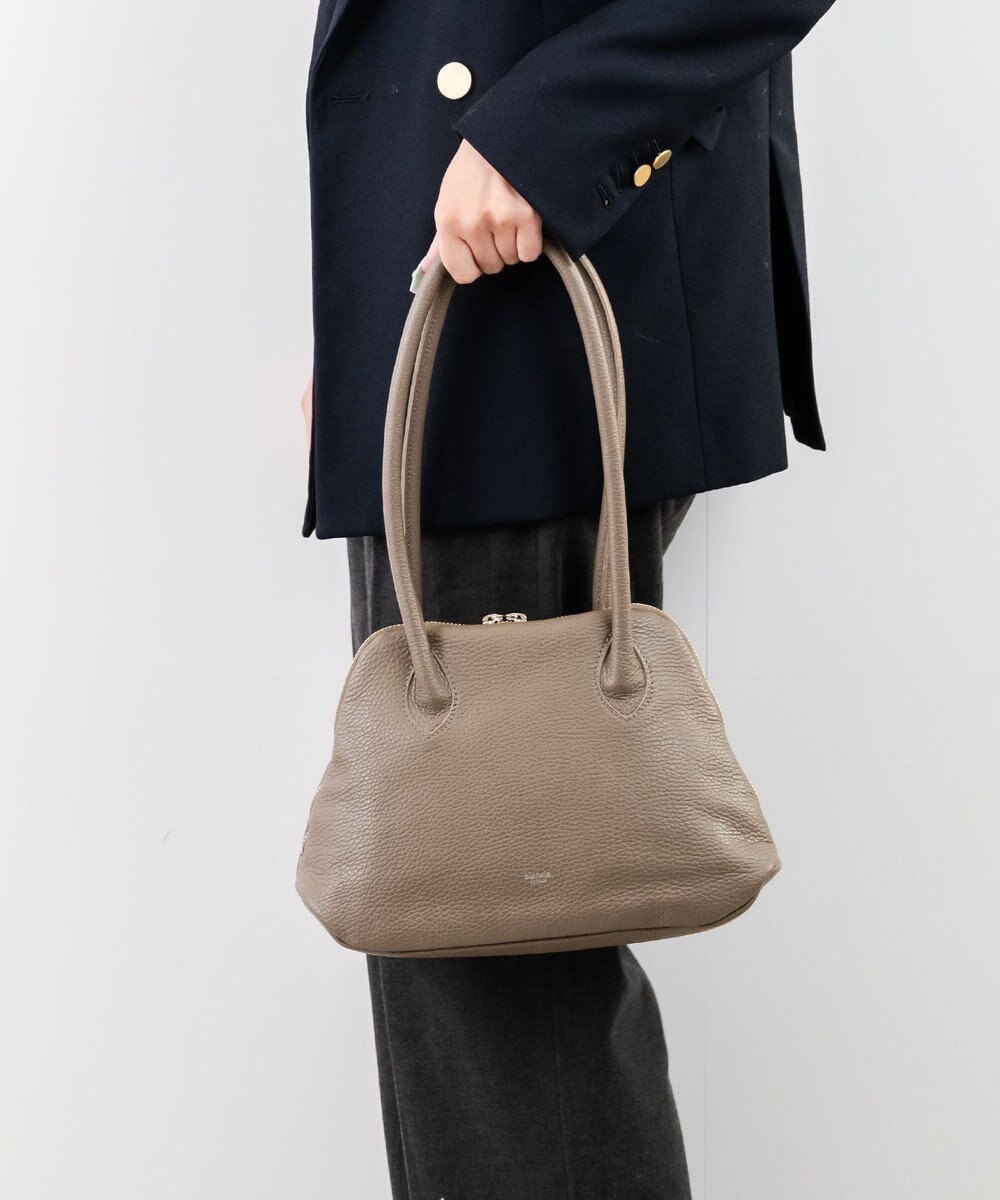 blancle シュリンクレザー 舟形ボストン 