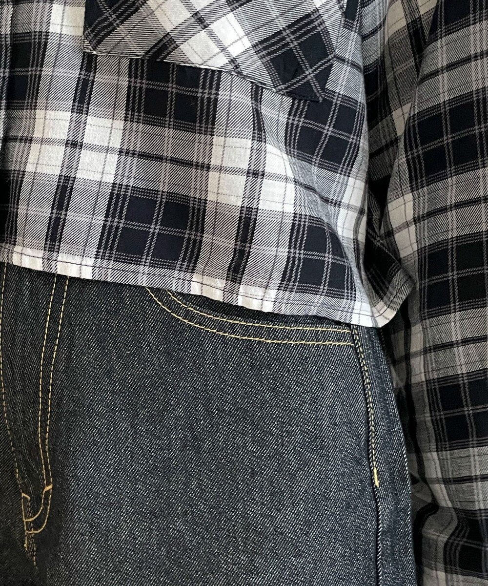 WEGO チェックショートシャツ 