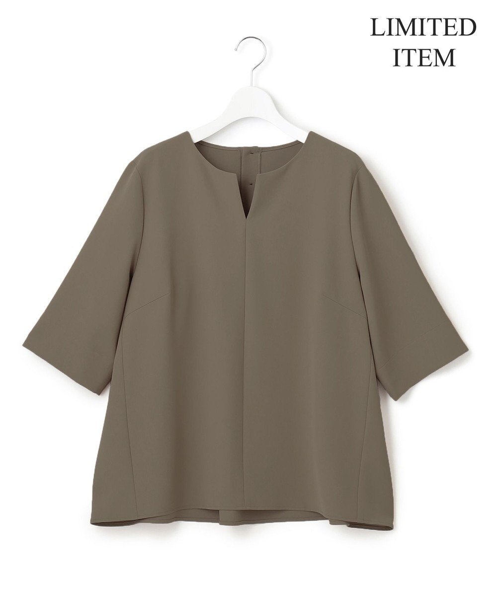 23区 L 【Lサイズ限定】ハイストレッチツイル ブラウス 