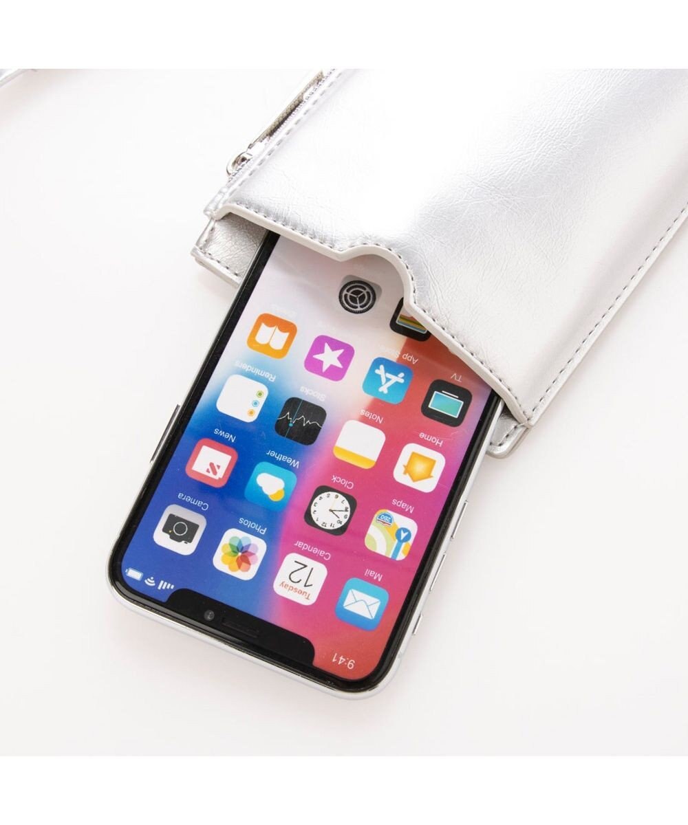 UNBILLION cachecache コンビ素材多機能スマホショルダー 