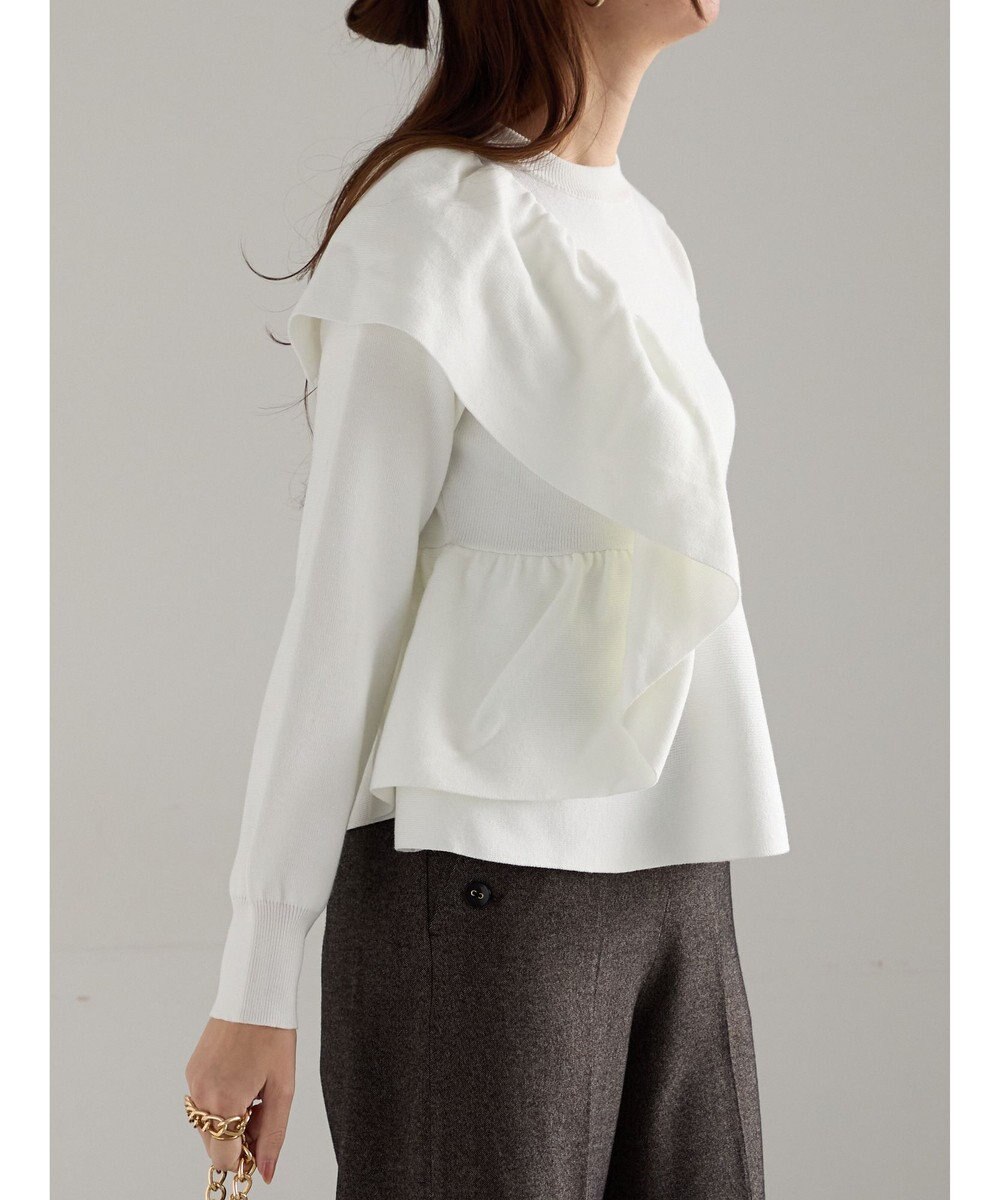 Te chichi アシンメトリーフリルニット《2025winter catalog item》 