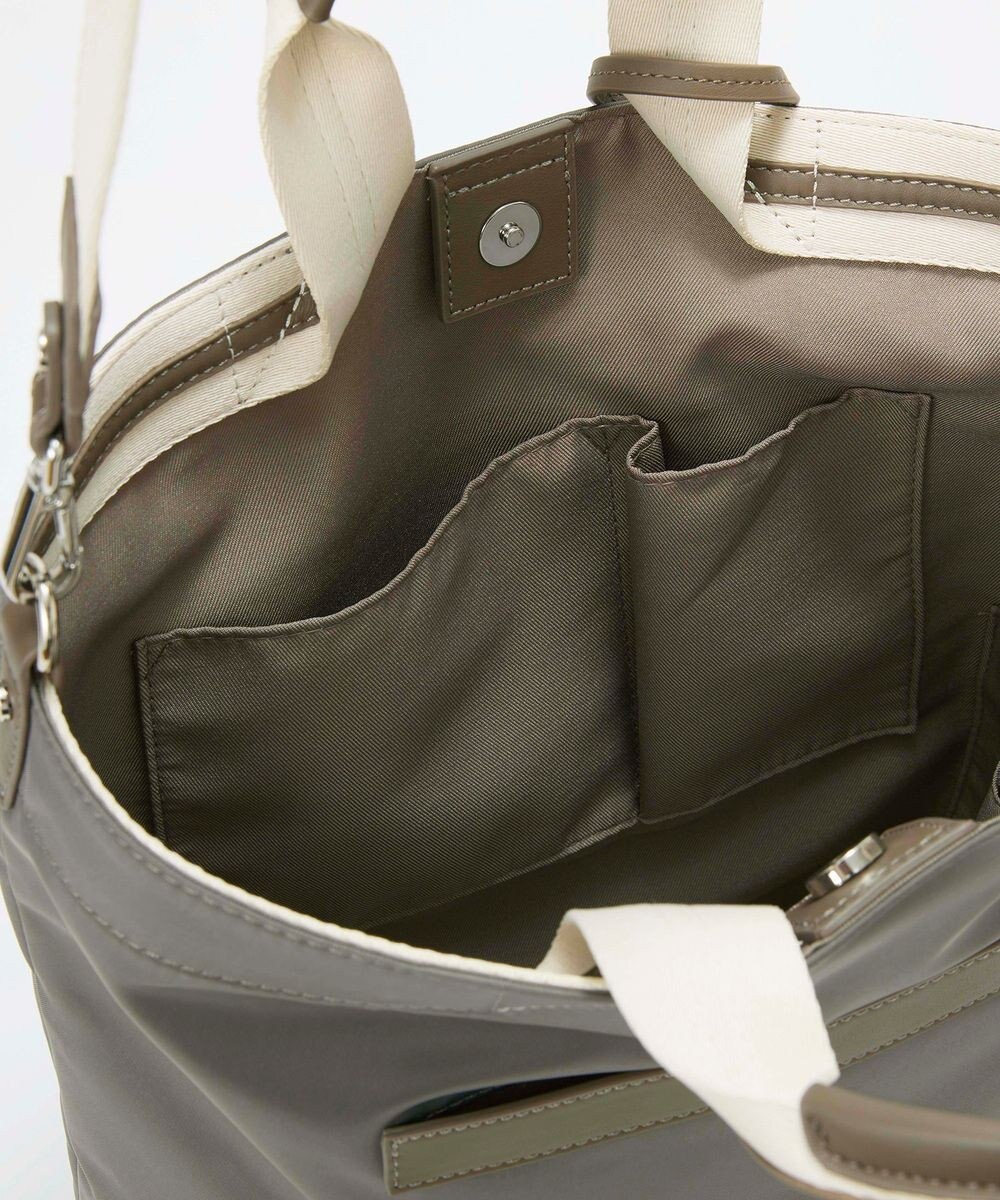 TOPKAPI 【TREASURE TOPKAPI】ストライプハンドル ナイロン 縦型 2way トートバッグ A4対応 