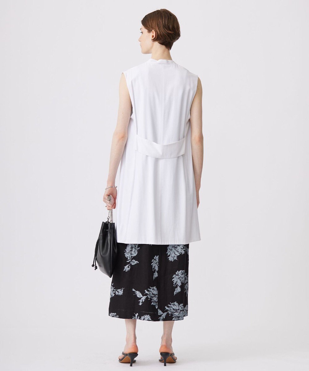 ICB 【洗える】T/Rドライリネン ジレ 