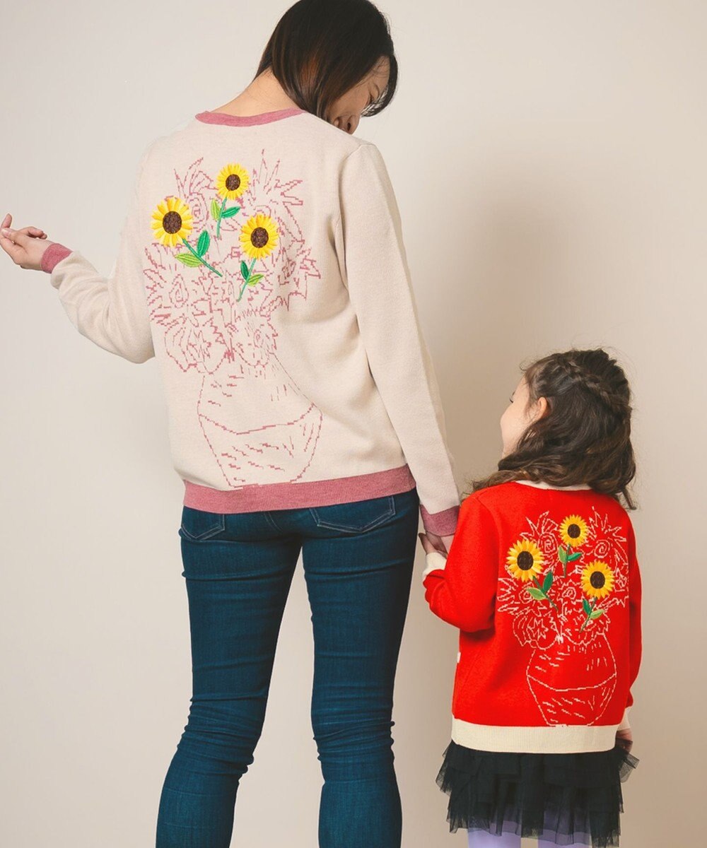 ami amie キャンバスブルームカーディガンFree Size 