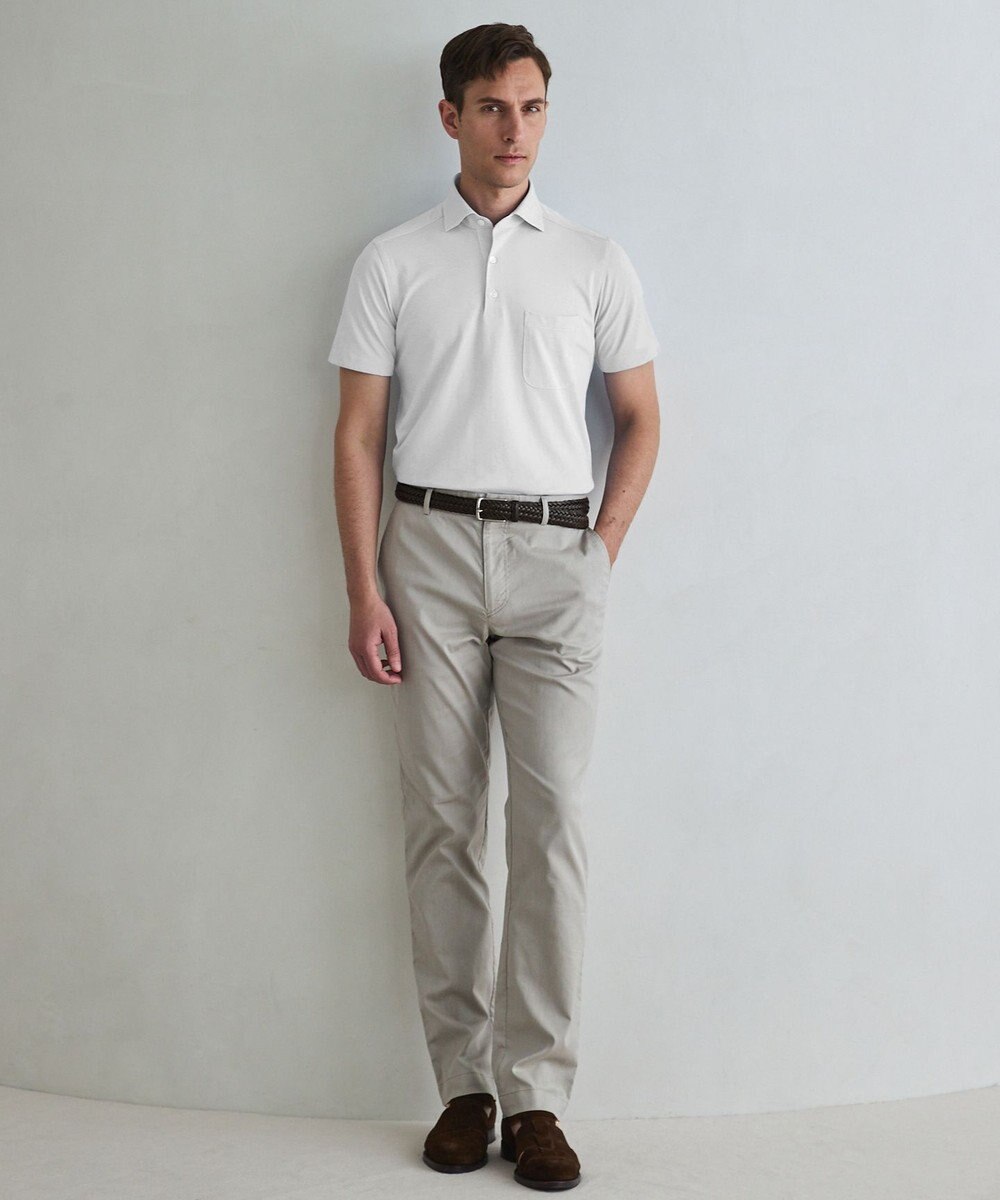 GOTAIRIKU チノ以上スラックス未満のドレス感【接触冷感/吸水速乾/ストレッチ】クールモーション コットンパンツ 