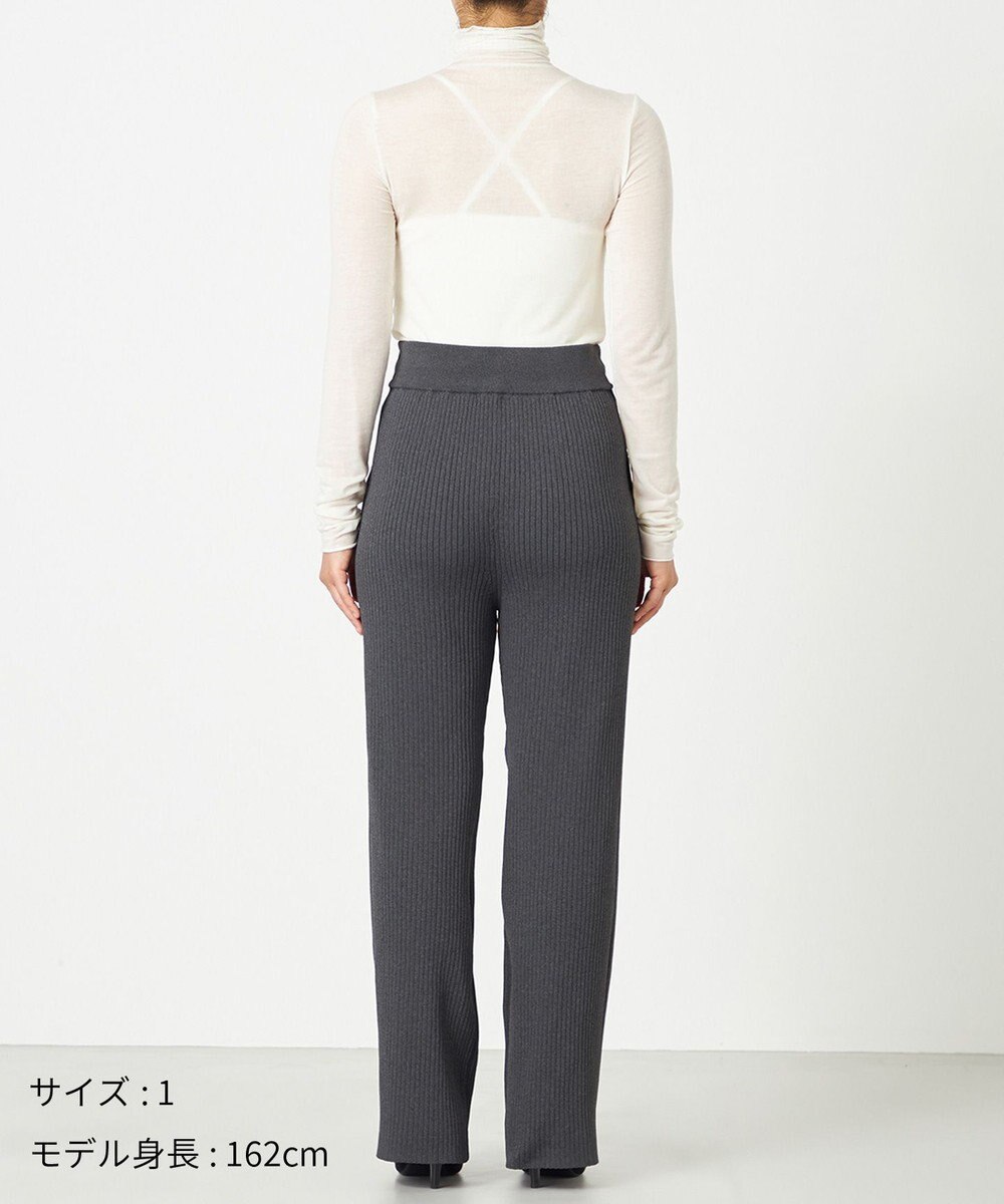 NAVE 【ReNAVE・手洗い可】スポンディッシュニットワイドリブパンツ 