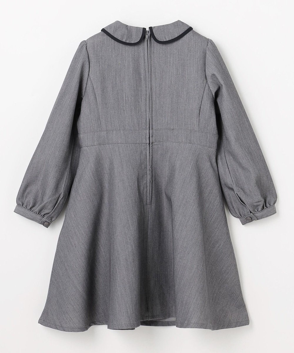 組曲 KIDS 【110-140㎝】 クラシカルグレーワンピース 