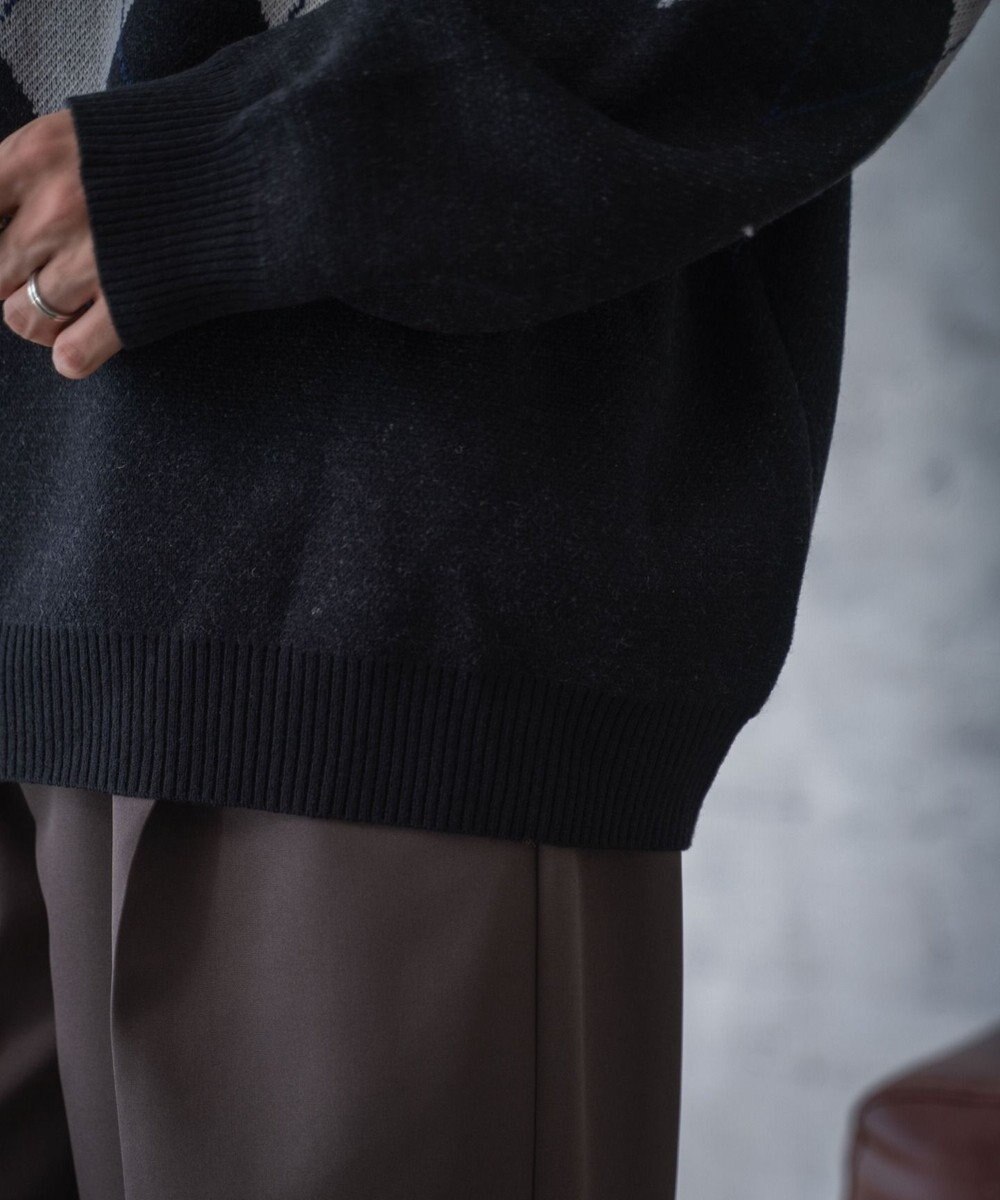 WEGO ルーズフィット総柄プルオーバー 