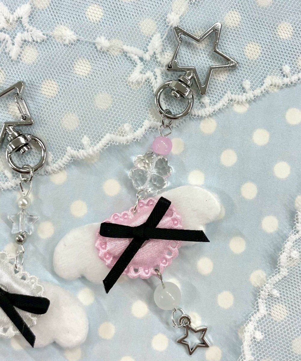 WEGO リボンエンジェルキーホルダー 