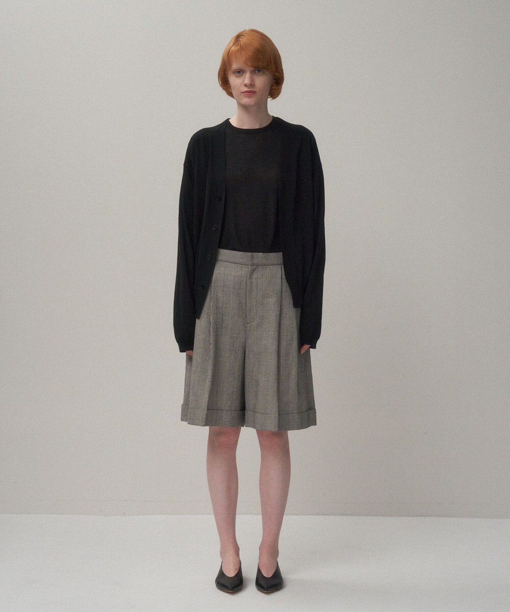 ATON HIGH TWIST COTTON | Ｖネックニットカーディガン 