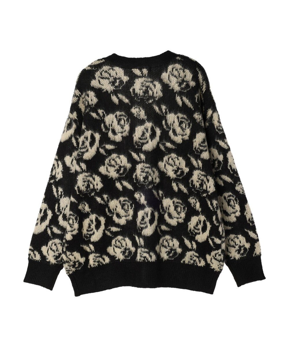 Green Parks ・ＳＵＧＡＲ　ＳＰＯＯＮ　フラワーシャギーカーディガン 