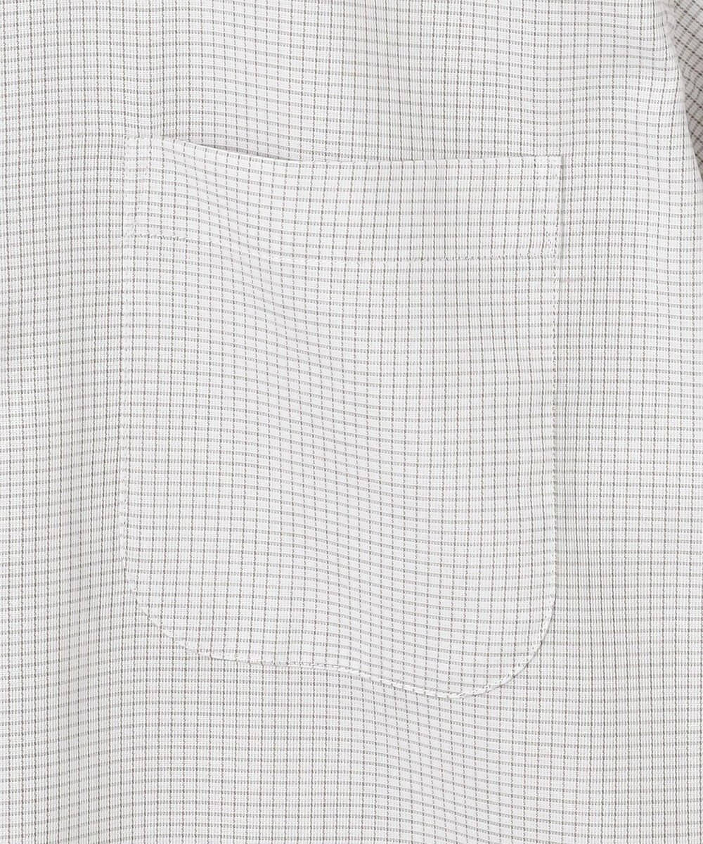 GOTAIRIKU 春夏向け【形態安定】SUMMERPREMIUMPLEATS_スナップダウンカラー 半袖ドレスシャツ_ブラウン(25年限定色) 