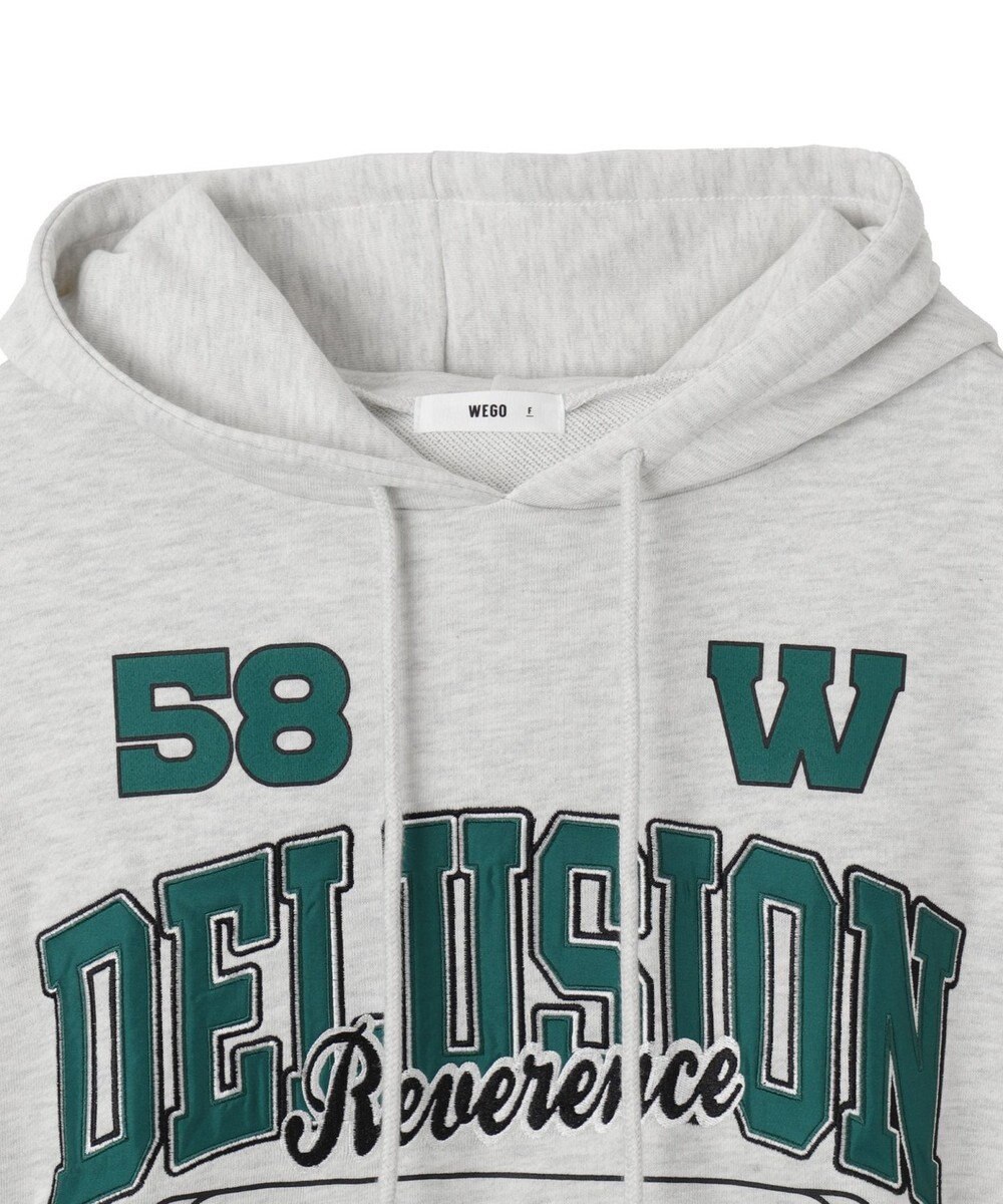 WEGO ロゴビッグプルパーカー 