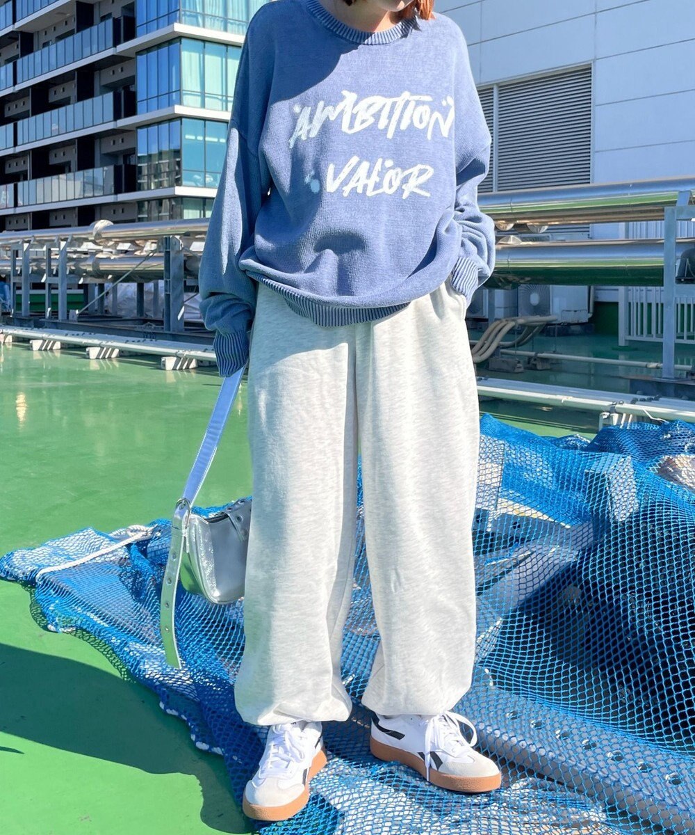 WEGO ヴィンテージウォッシュニットプルオーバー 