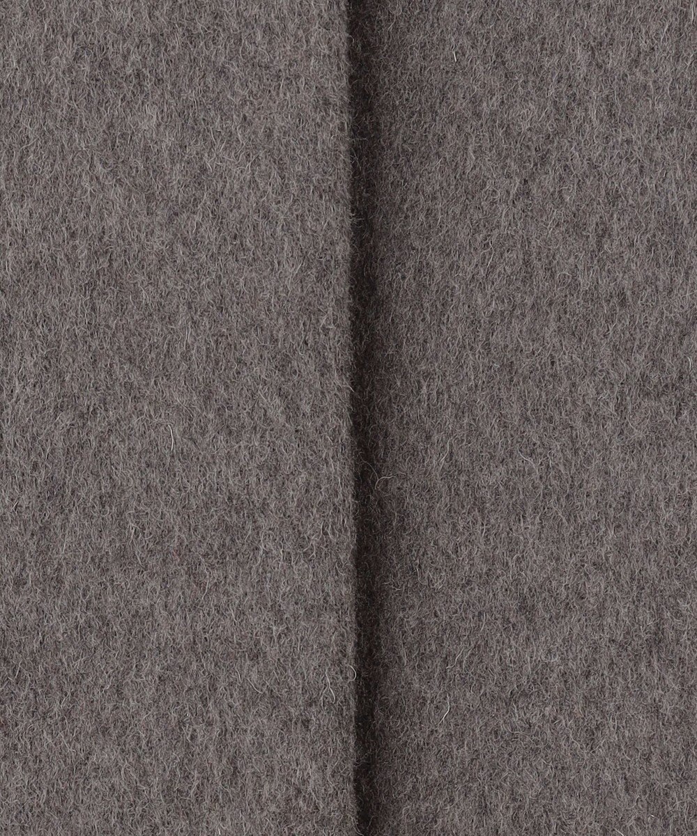 ANY 【防風裏地】ウールブレンドノーカラーコート 