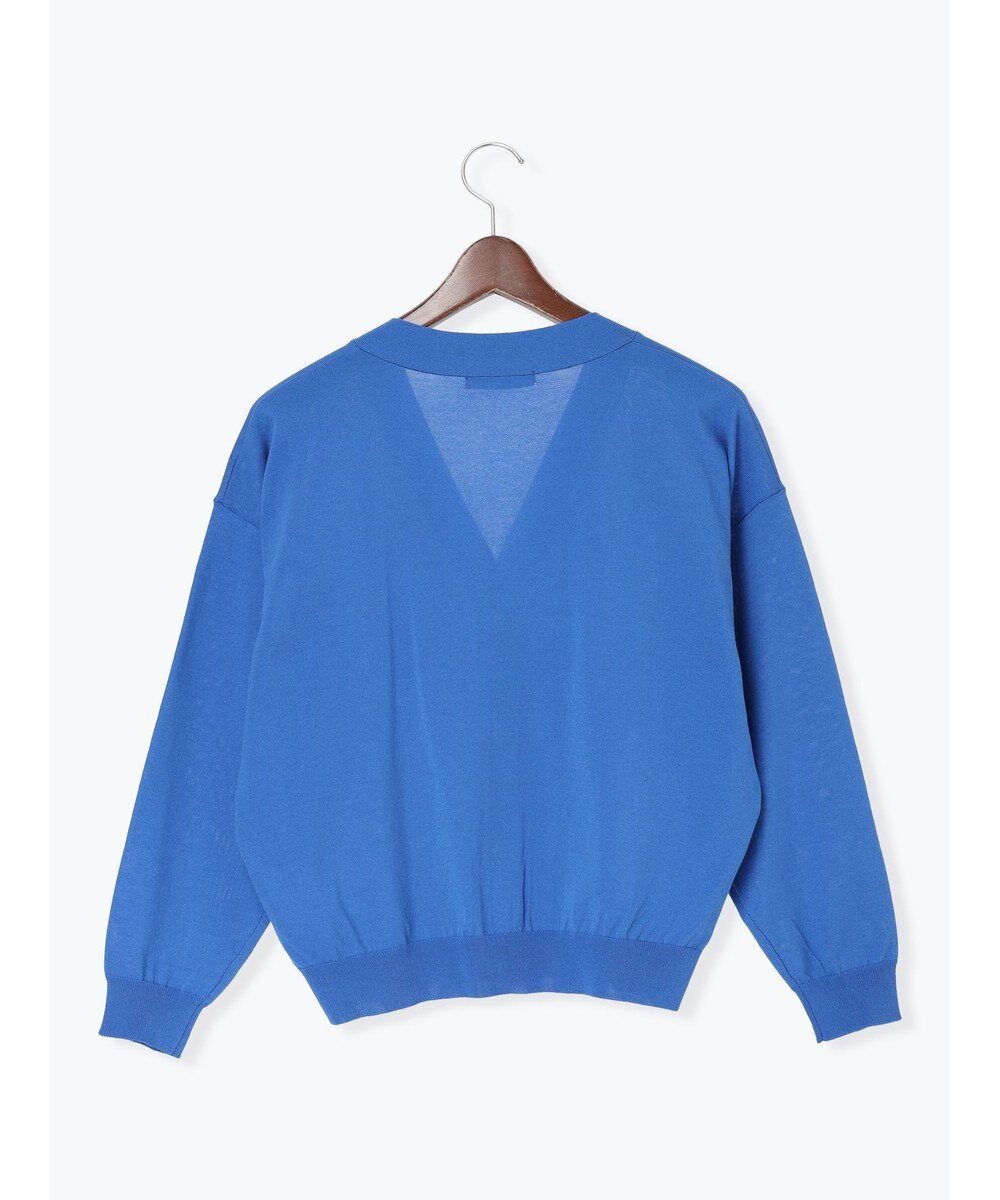 Te chichi 14G綿ポリVネックカーディガン 