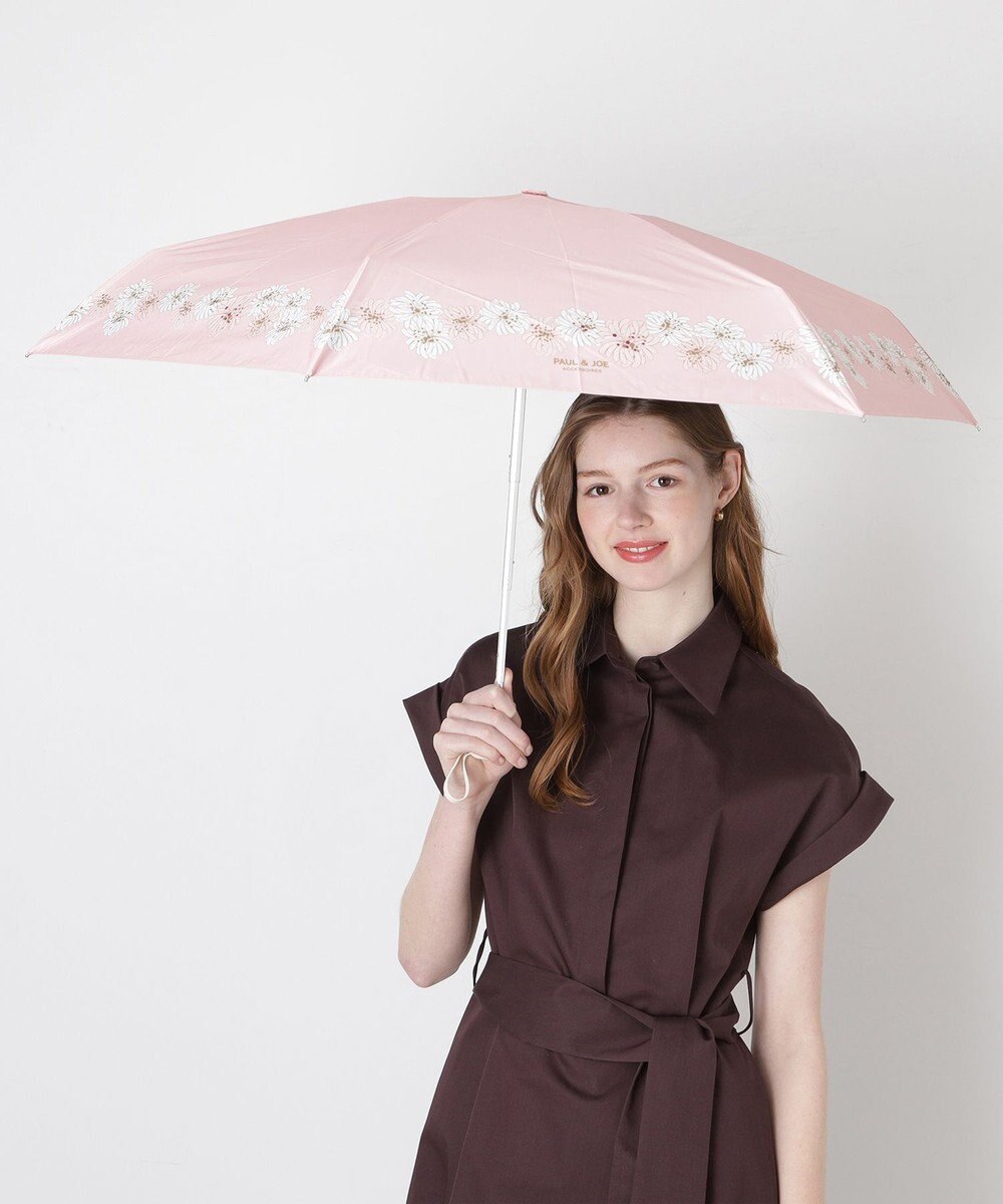 MOONBAT 【WEB限定/一級遮光99.99%】晴雨兼用折りたたみ日傘 ポール&ジョー(PAUL & JOE ACCESSOIRES)クリザンテーム/バイカラー 雨の日OK 遮熱 簡単開閉 UV 晴雨兼用 
