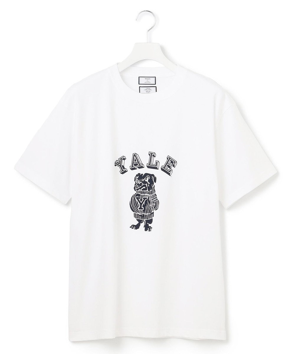 J.PRESS YORK STREET 【UNISEX】YALE×YORK STREET ブルドックTシャツ ホワイト系