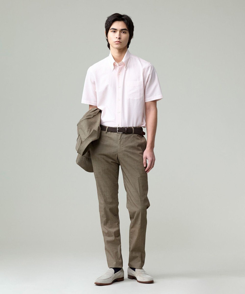 J.PRESS MEN 過酷な夏を乗り切るマストな1着！【 高通気性 / 軽量 / ノンアイロン / 撥水】【BEAT HEAT SYSTEM】半袖シャツ / B.D. 