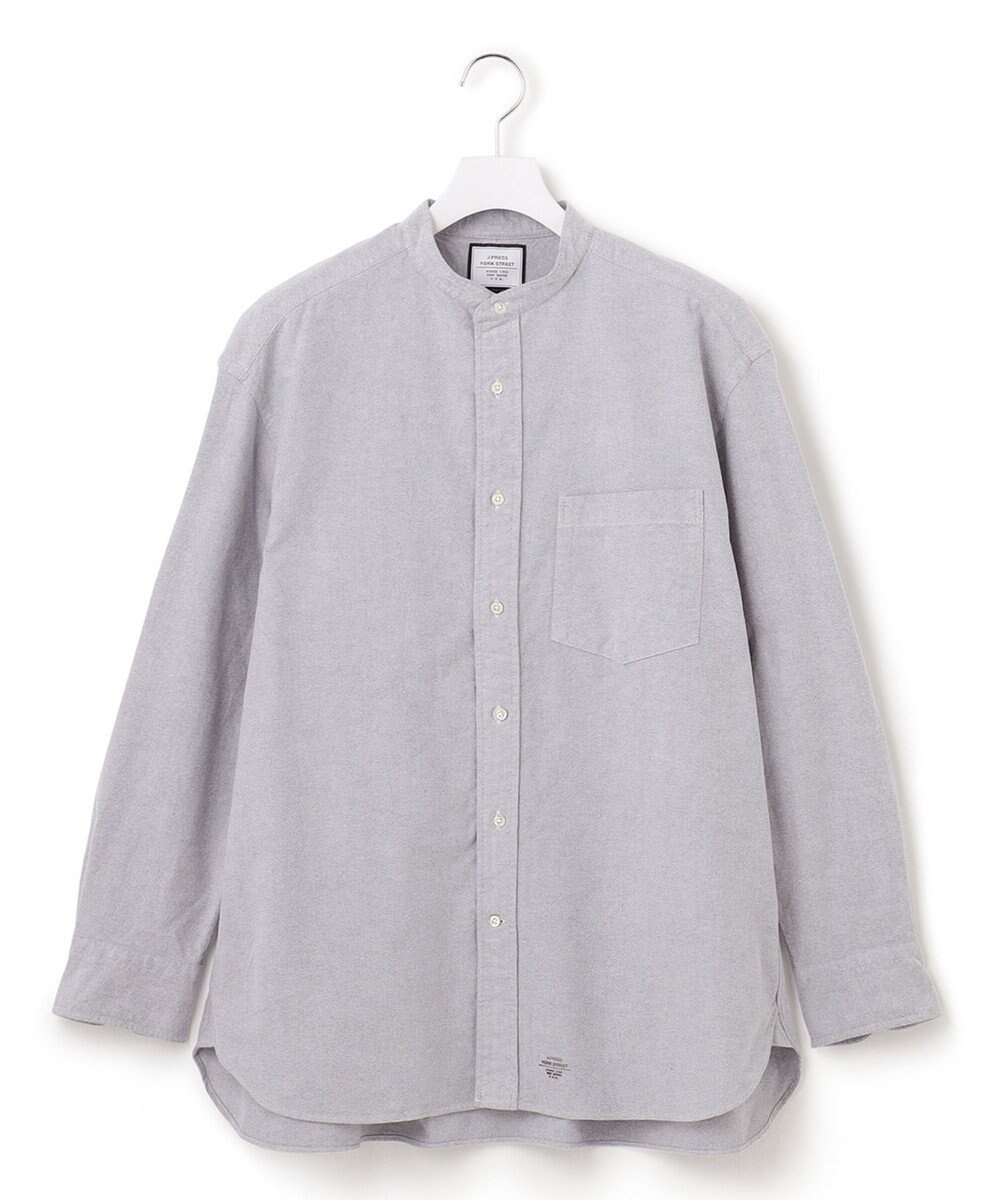 J.PRESS YORK STREET 【UNISEX】オックス起毛 バンドカラーシャツ 